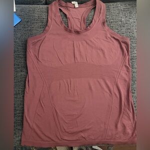 Athletea Momentum Seamless Women's Racerback Tank Top - Mauve Dusty Rose